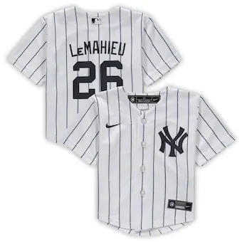 infant nike dj lemahieu white new york yankees home replica